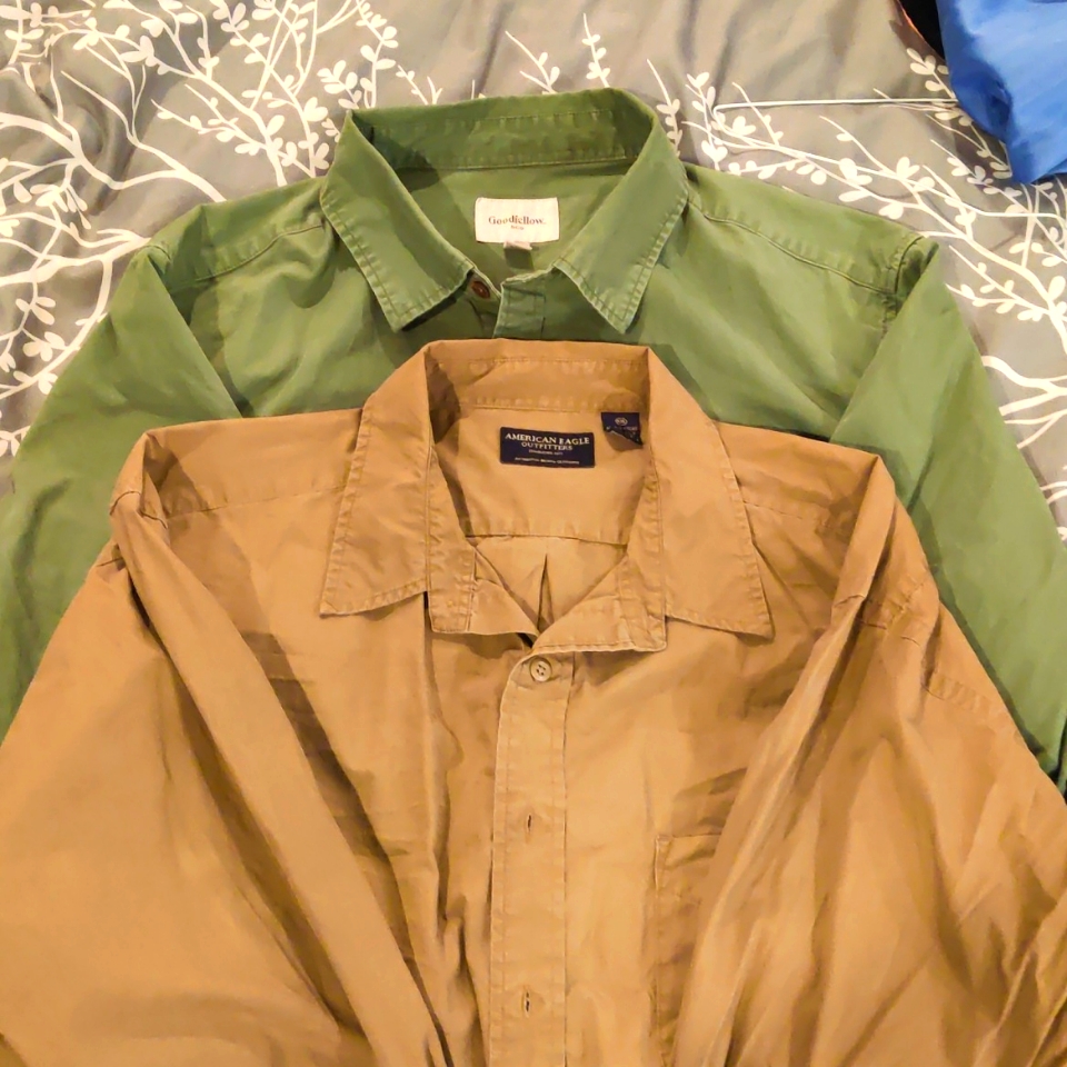Pair Men's Button Down